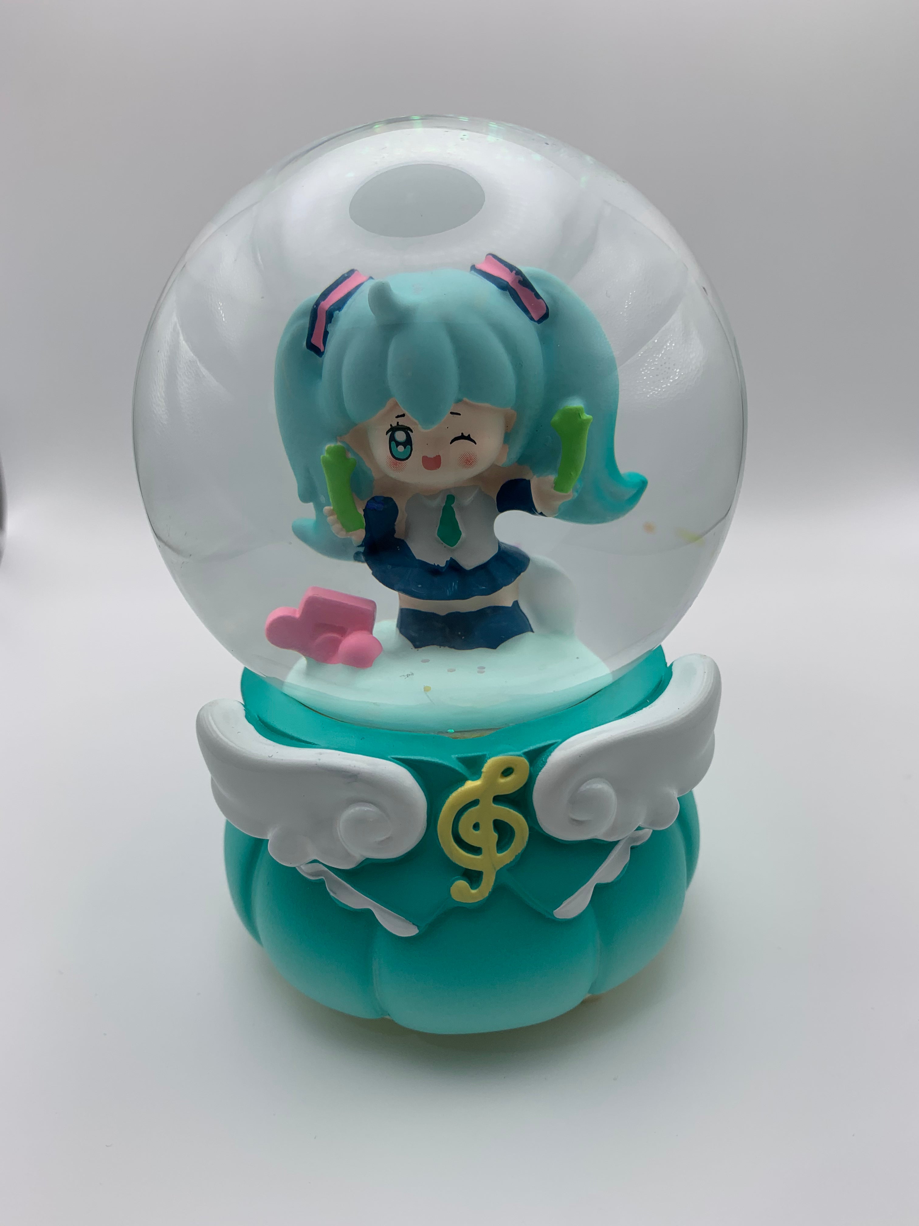 Hatsune Miku Musical Snow Globe 3D Crystal Ball, Music Box with Colorful LED Light 2 (13cm)
