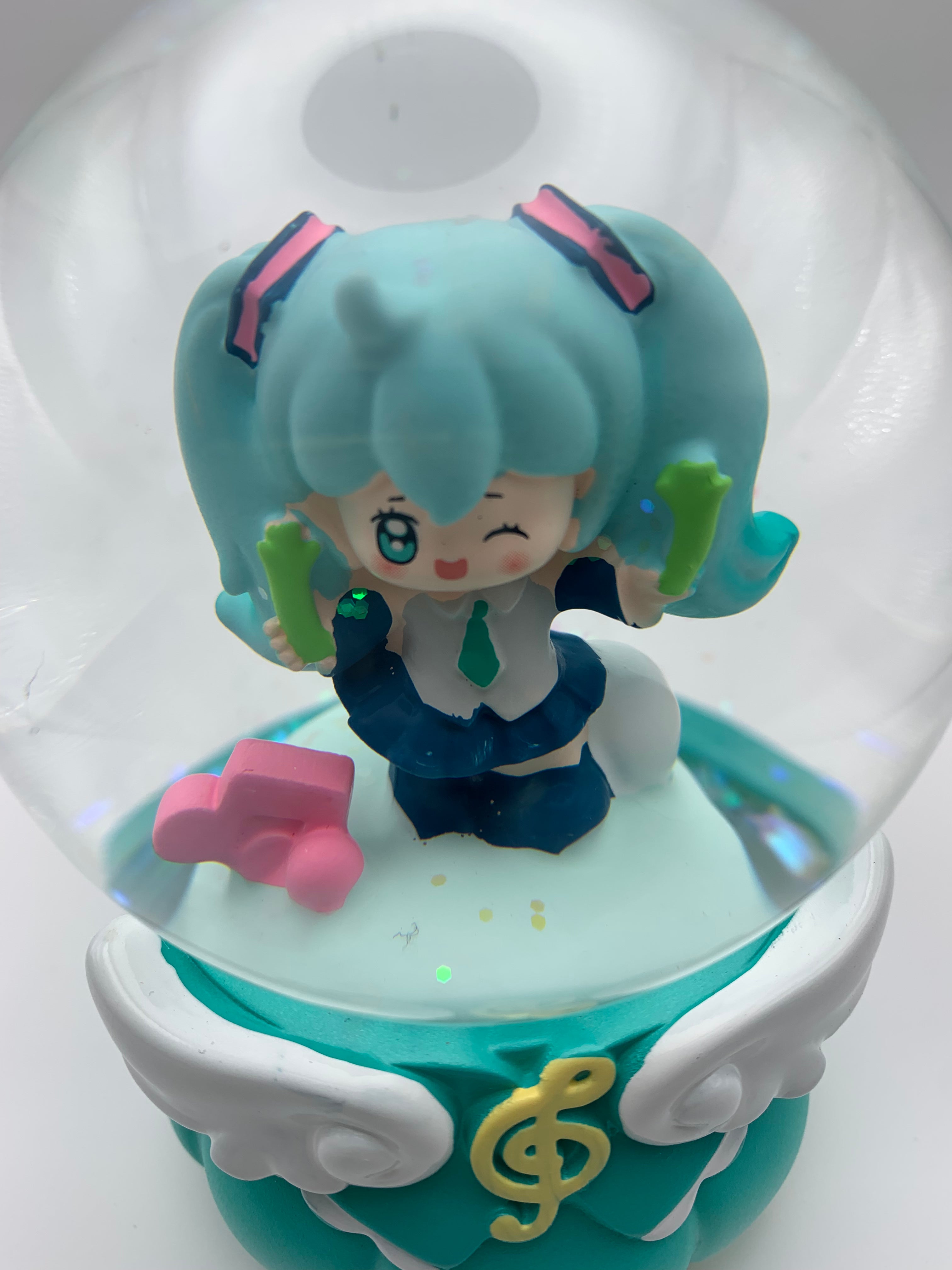 Hatsune Miku Musical Snow Globe 3D Crystal Ball, Music Box with Colorful LED Light 2 (13cm)