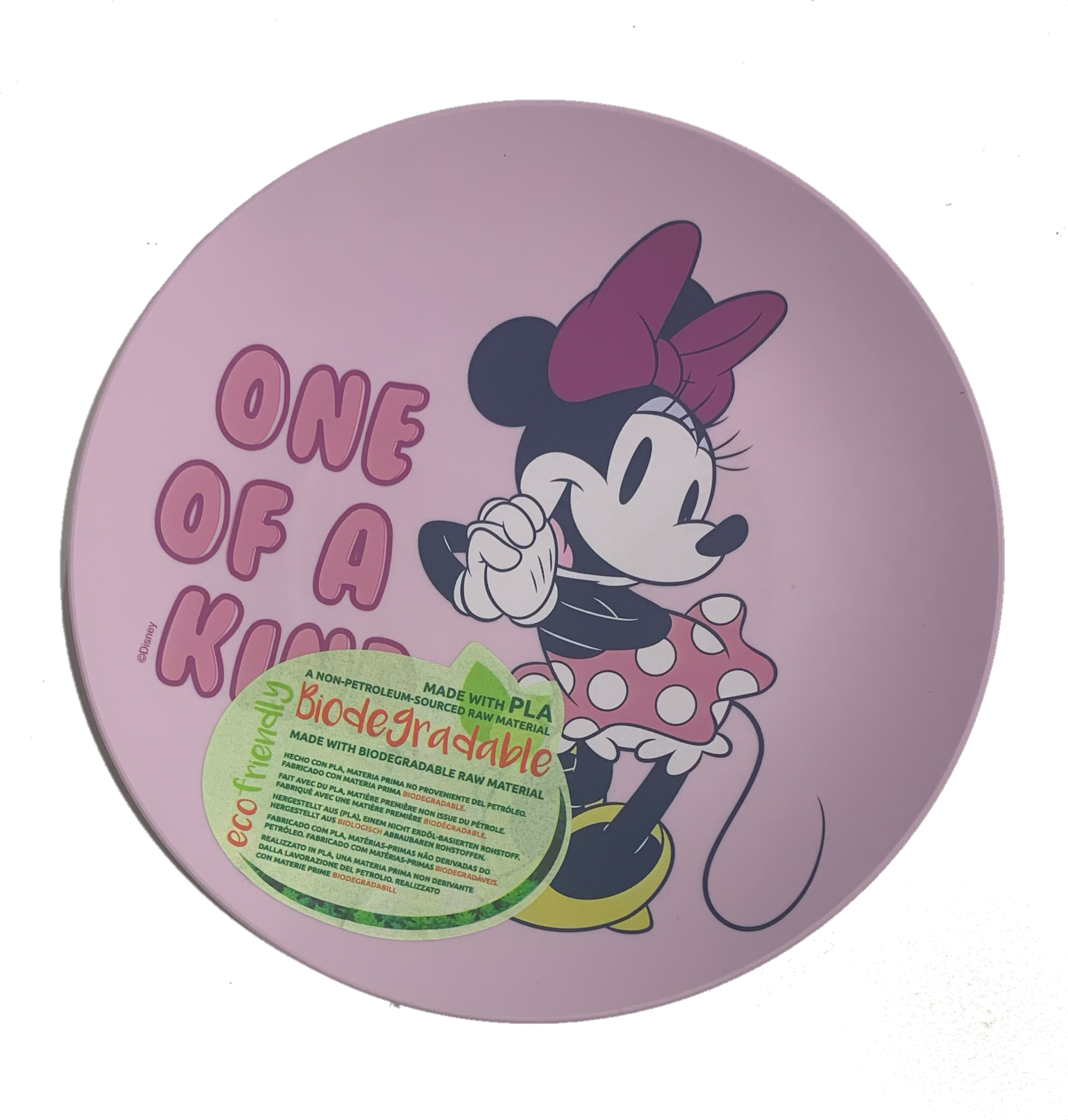 Official Disney Minnie Mouse Kids Plastic Plate (K&B)