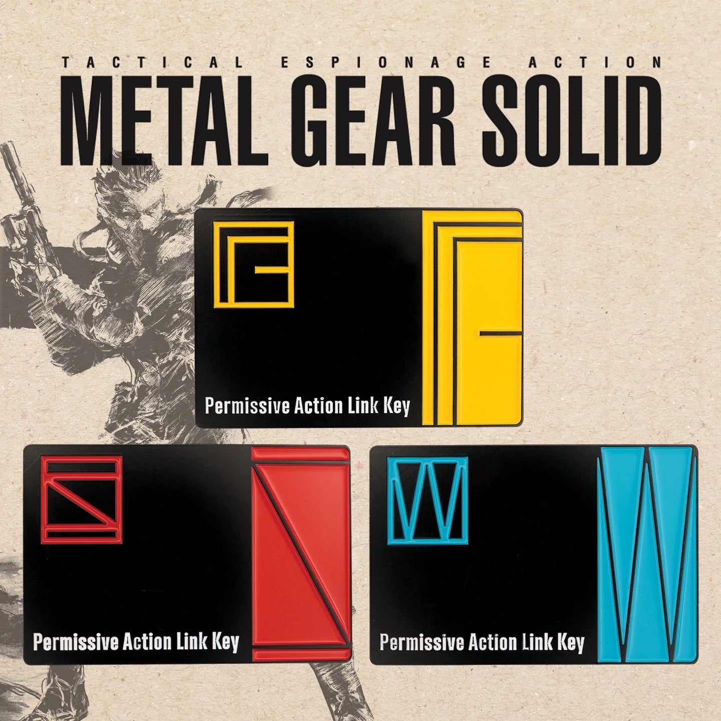Official Metal Gear Solid Limited Edition Set of 3 Key Cards