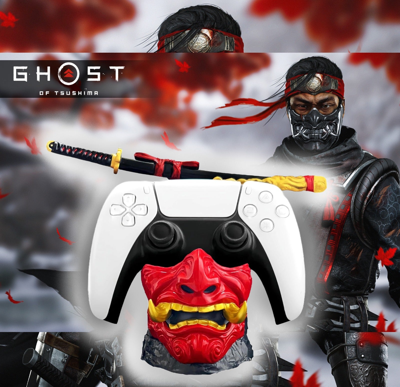 Ghost of Tsushima PS5 Dualsense / Controller Holder