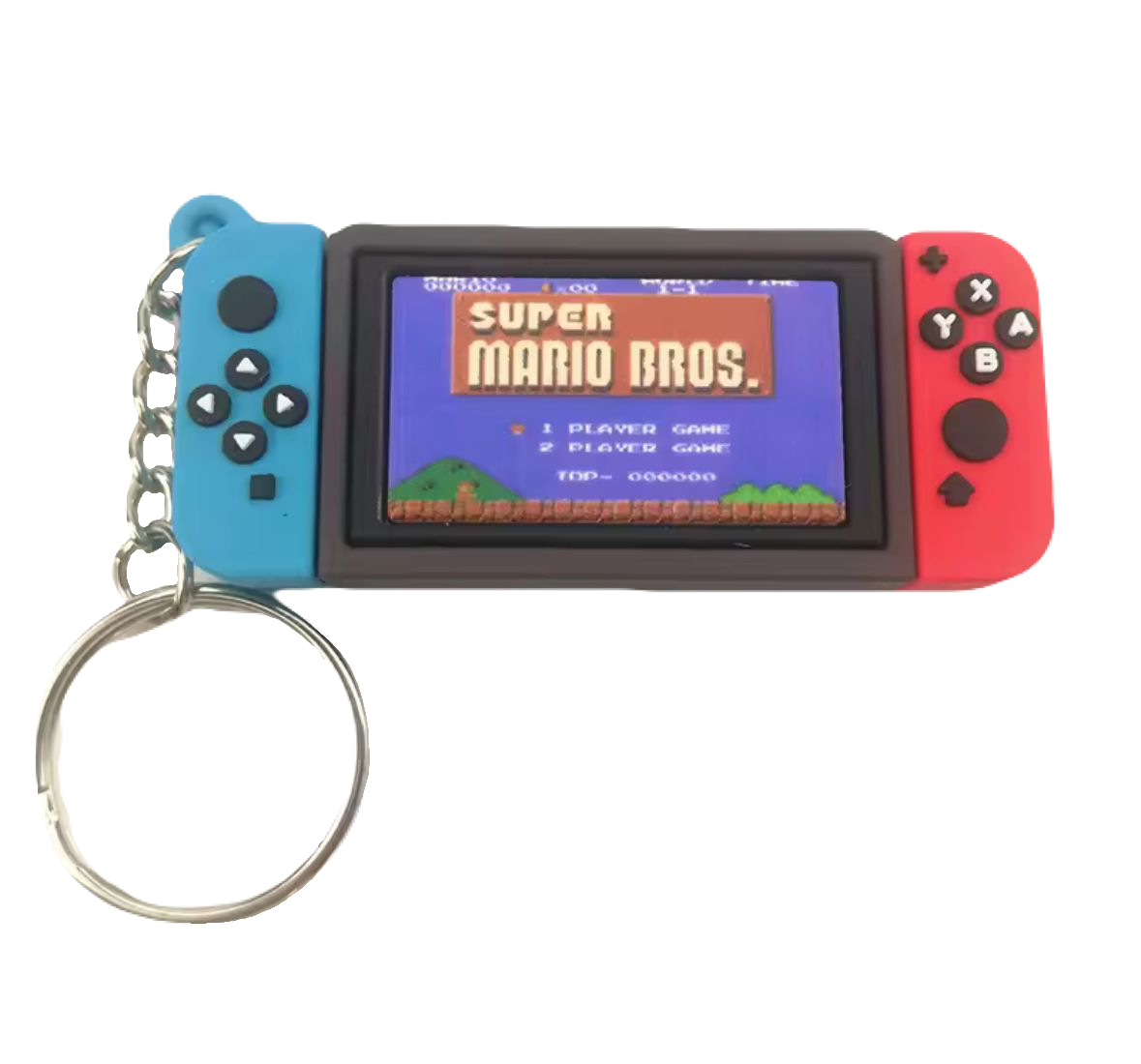 Nintendo Switch Console Super Mario Bros. Silicone Keychain