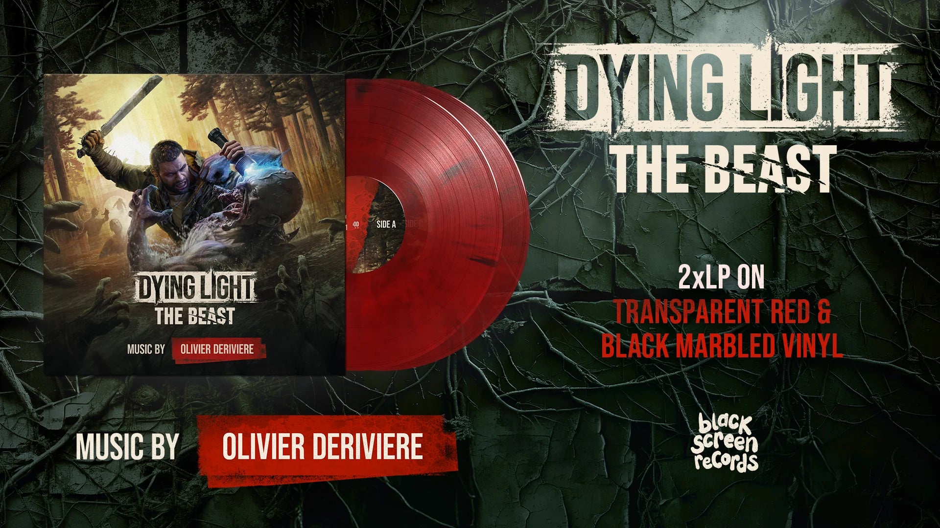Dying Light: The Beast Original Soundtrack (Red Black Marbled Vinyl)