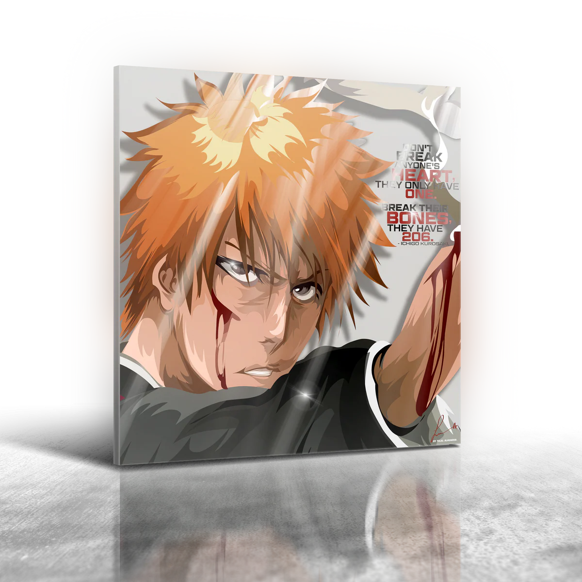 Anime Bleach - Ichigo Kurosaki Ver 3 Frameless Art Painting (30*30cm)