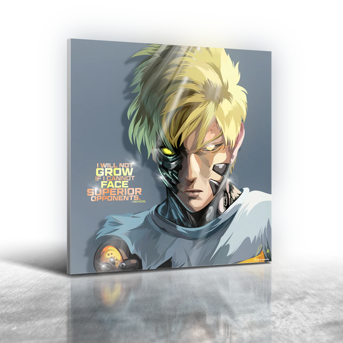 One Punch Man - Genos Frameless Art Painting (30x30cm)