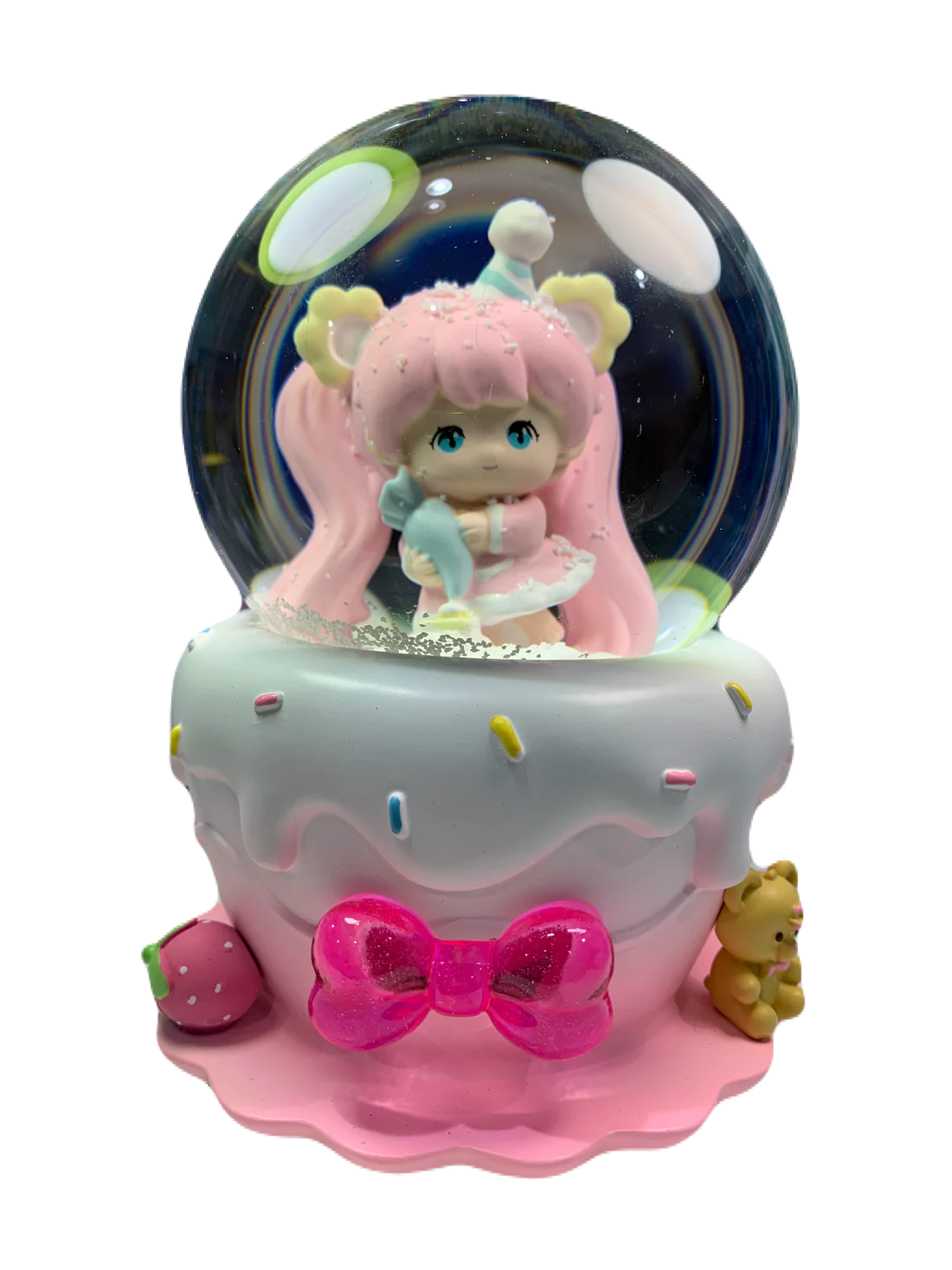 Hatsune Miku: Sakura Miku Musical Snow Globe 3D Crystal Ball, Music Box with Colorful LED Light (17cm)