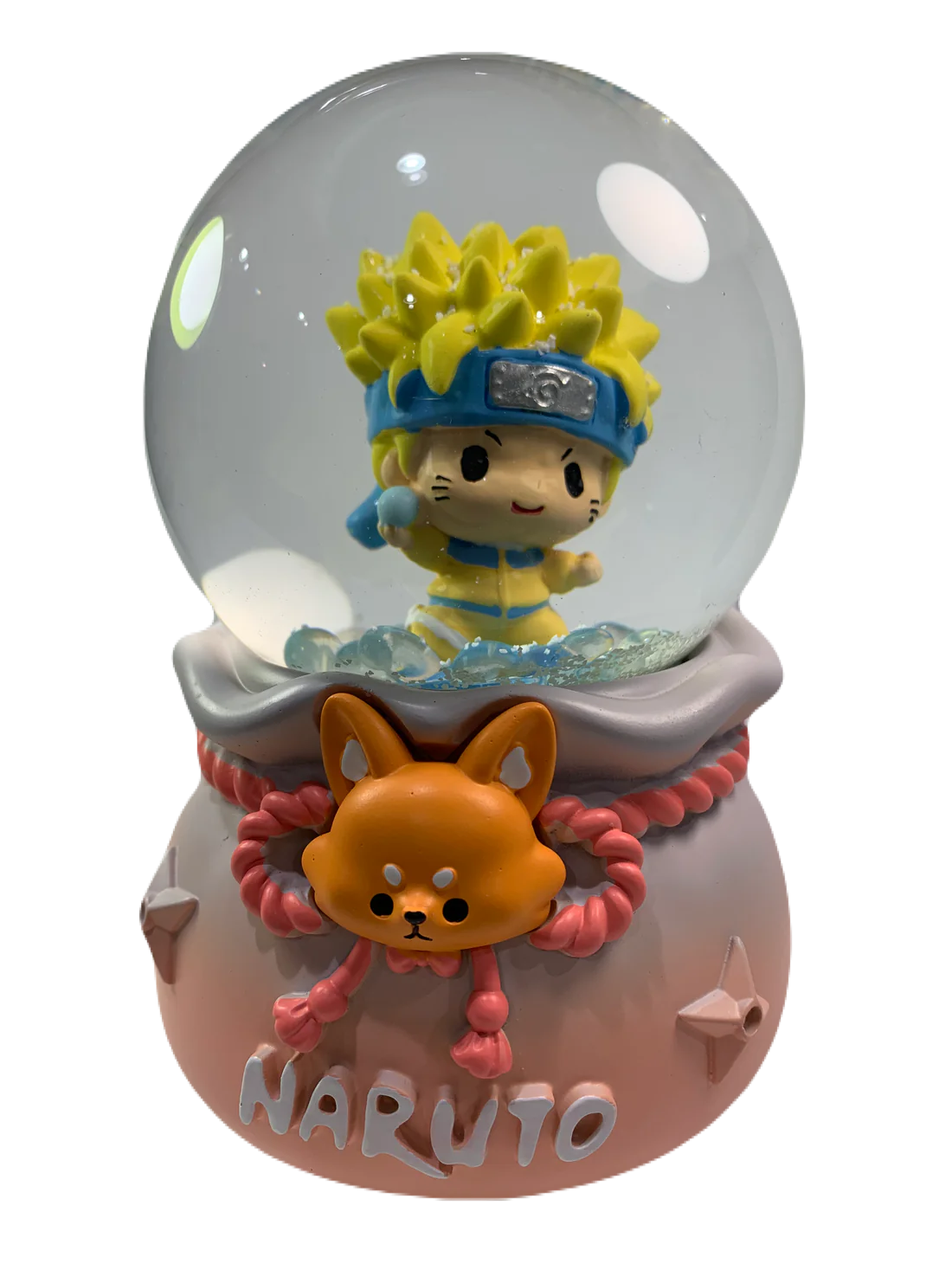 Naruto Musical Snow Globe 3D Crystal Ball, Music Box with Colorful LED Light (17cm)