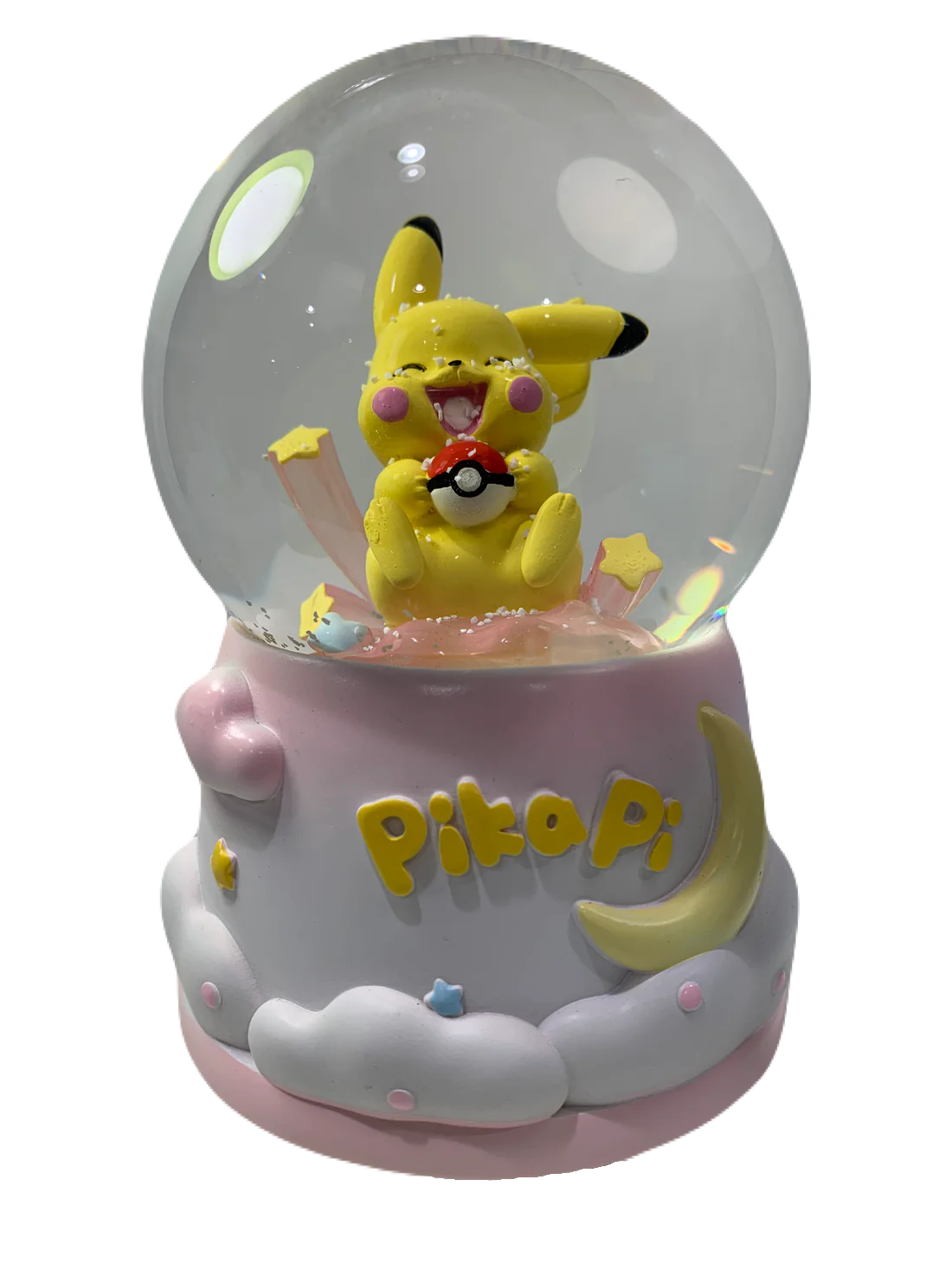Pokemon Pikachu Musical Snow Globe 3D Crystal Ball, Music Box with Colorful LED Light 1 (17cm)