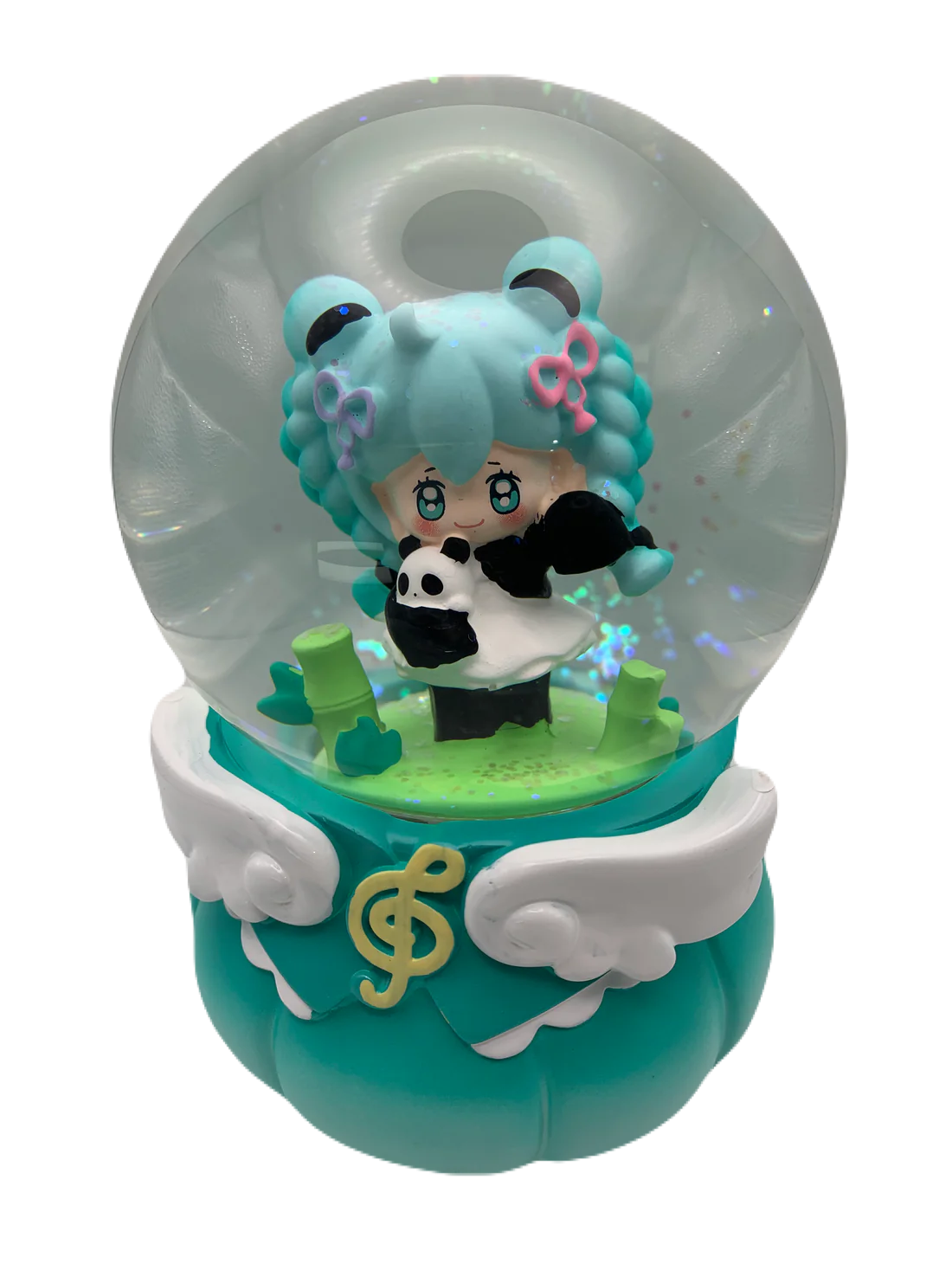 Hatsune Miku Musical Snow Globe 3D Crystal Ball, Music Box with Colorful LED Light 1 (17cm)