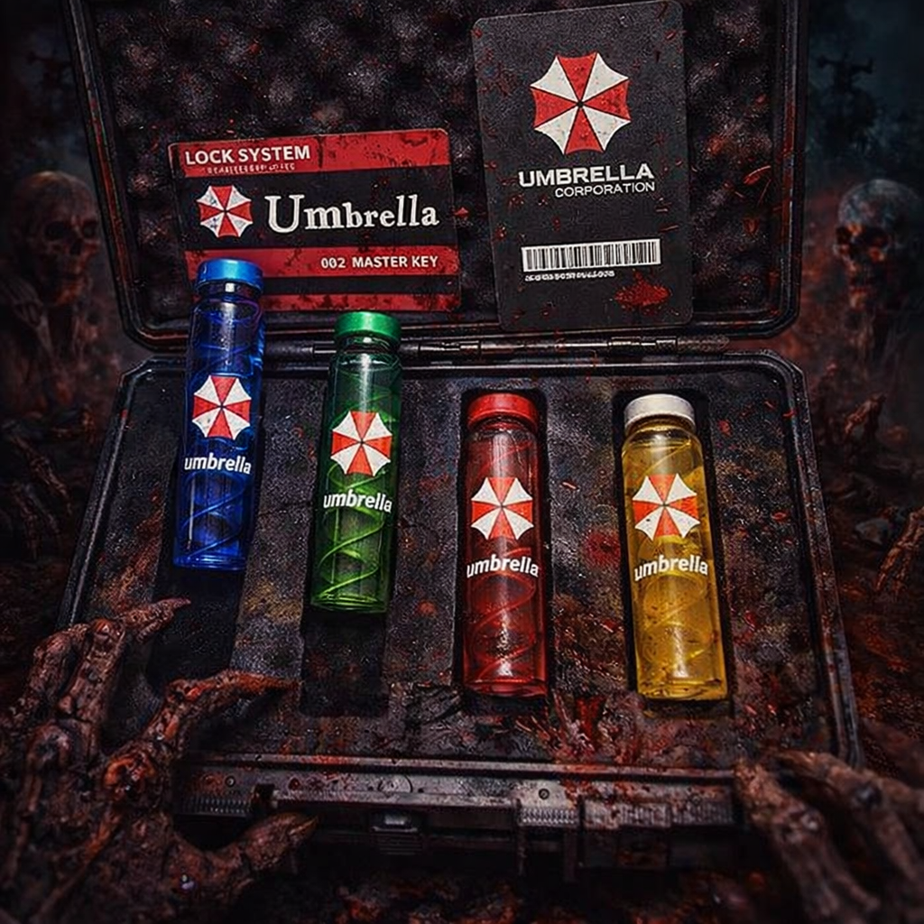 Resident Evil Vial Vaccine Replica Set & Master Key