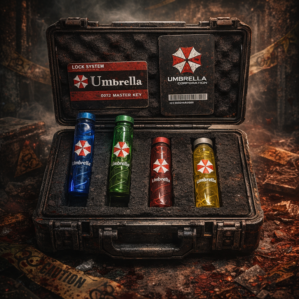 Resident Evil Vial Vaccine Replica Set & Master Key