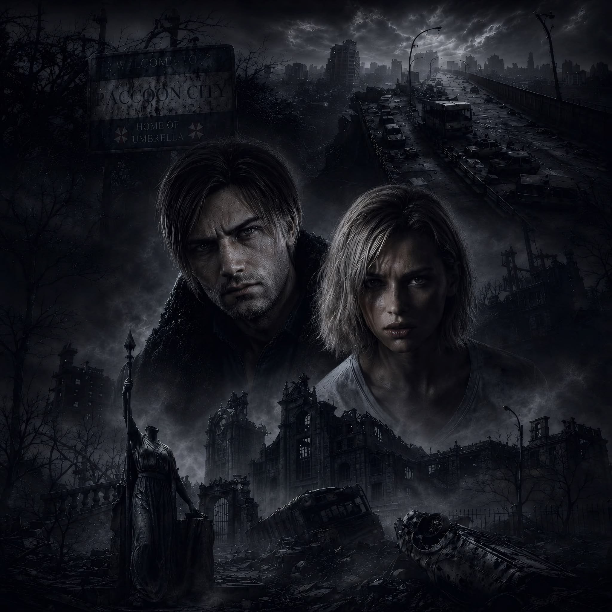 Resident Evil Requiem Frameless Art Painting on Acrylic Sheet (30x30cm)