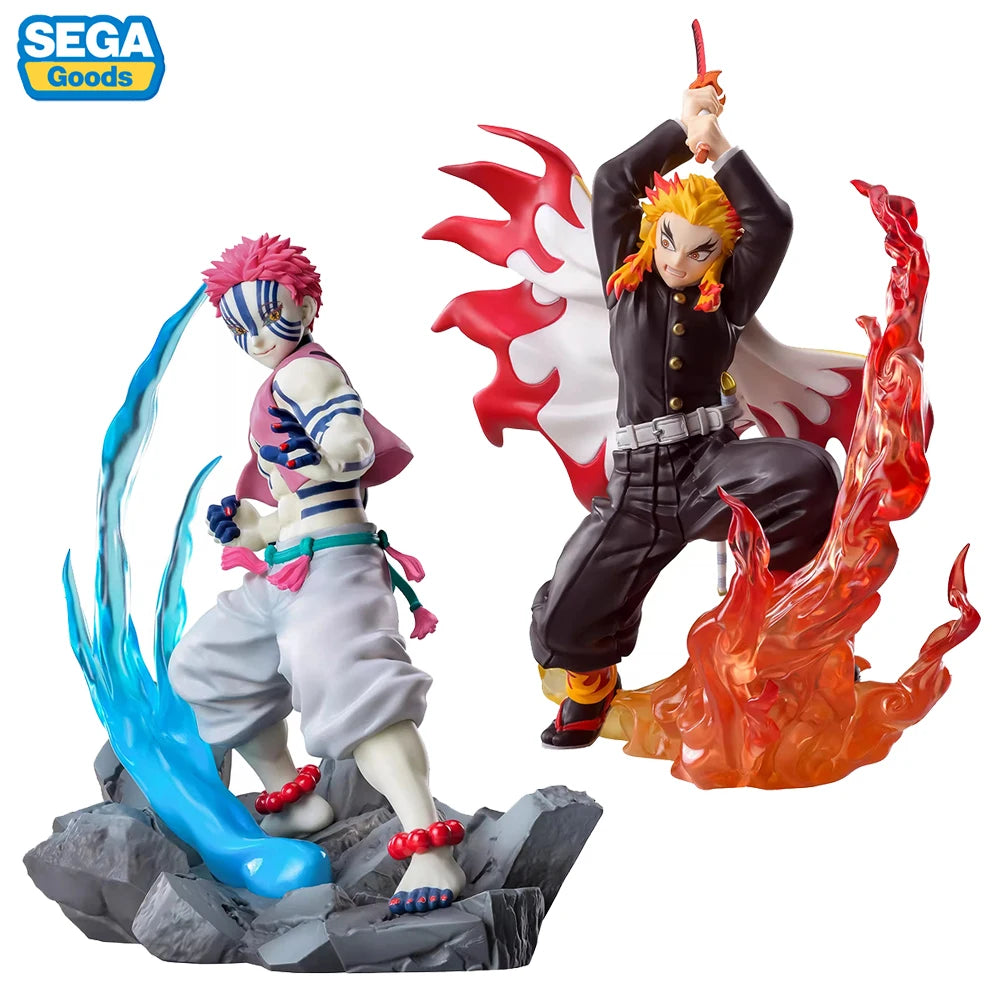 Anime Demon Slayer Akaza & Rengoku Figure 2pcs Set (12x15cm)