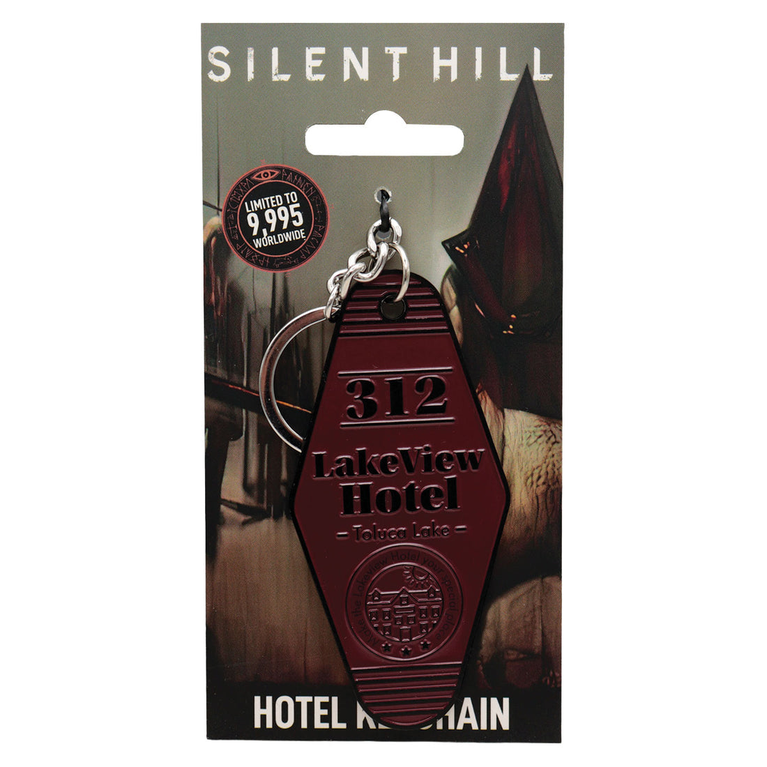 Official Silent Hill 2 - Limited Edition Hotel Keychain - Red Edition Limited to 9,995 Pieces