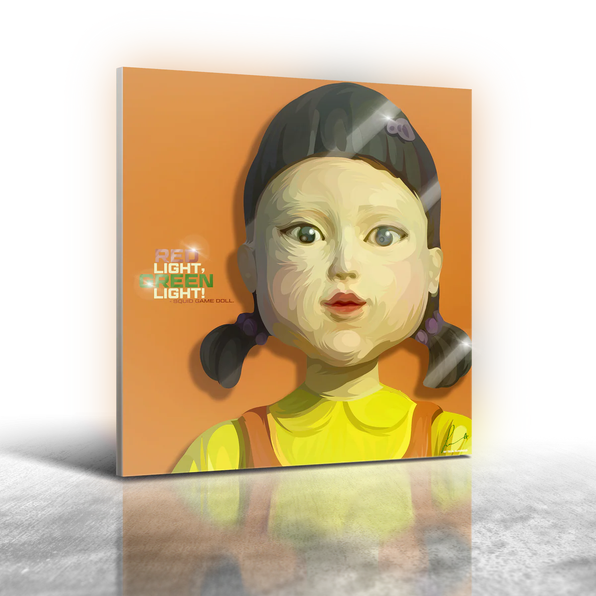 Squid Game - Doll Frameless Art Painting (30*30cm)