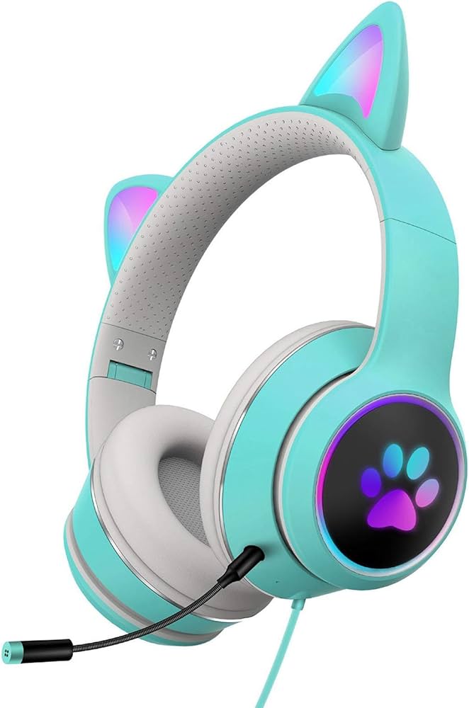 Cat Ear Design Foldable Led Headset Fruugo NO
