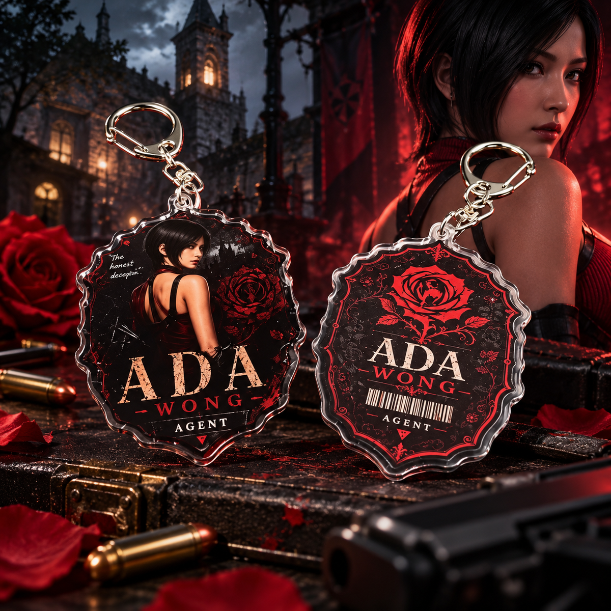 Resident Evil Ada Wong Keychain