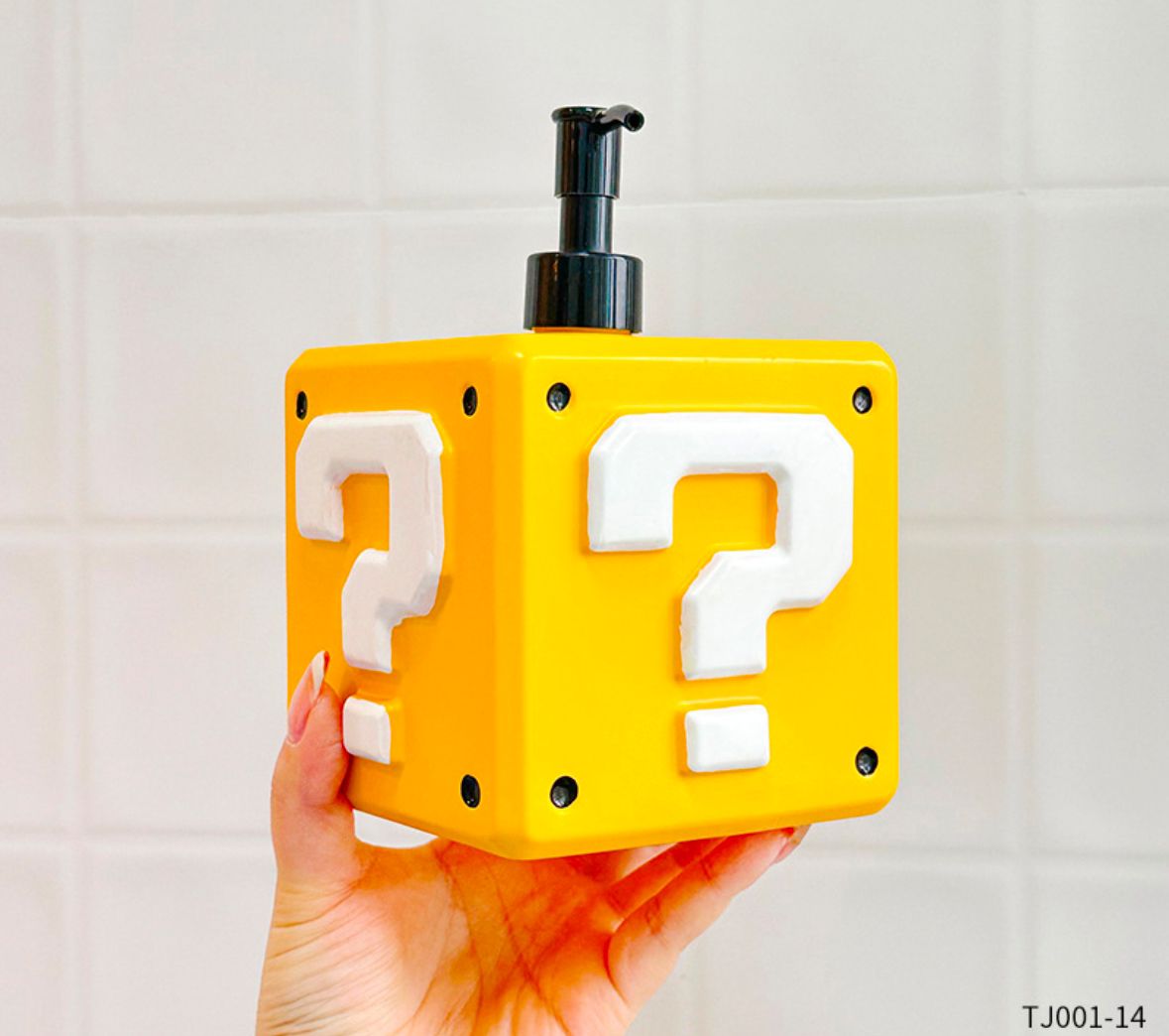 Super Mario Question Mark Soap Dispenser