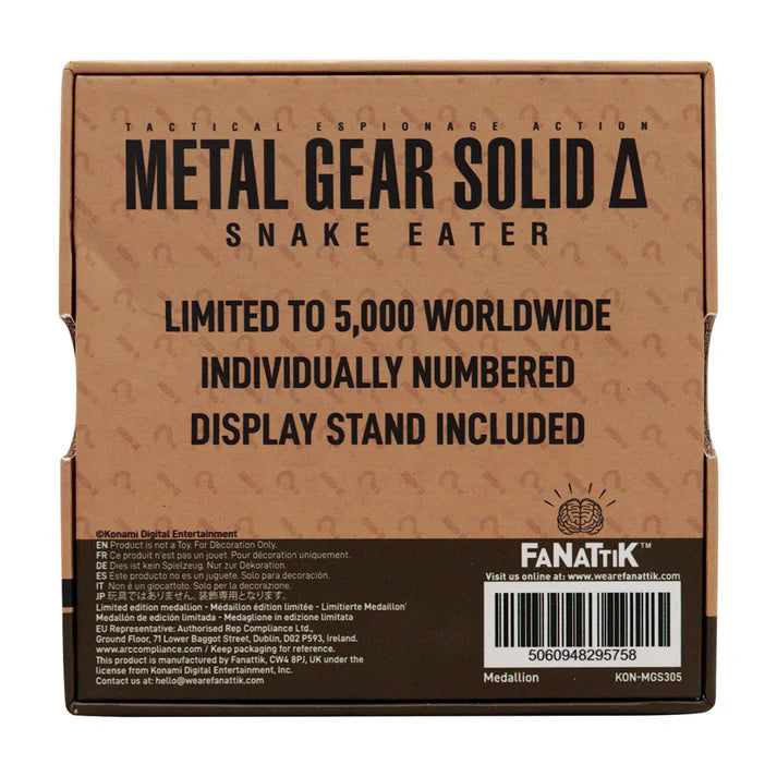 Official Metal Gear Solid Delta Cobra Unit Medallion