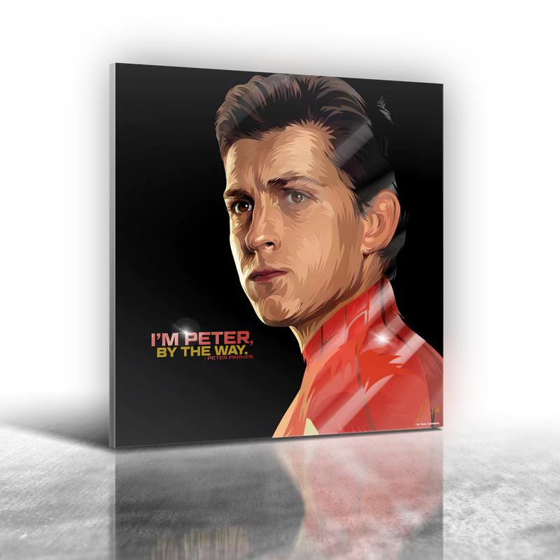 Marvel - Spider-Man - Peter Parker Frameless Art Painting (30x30cm)