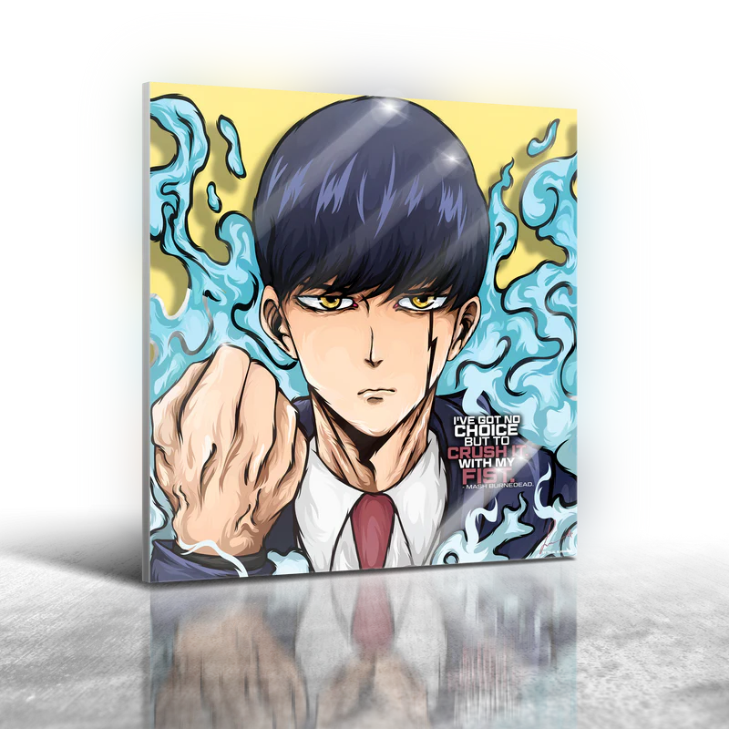 Mashle - Mash Burnedead Frameless Art Painting (30x30cm)
