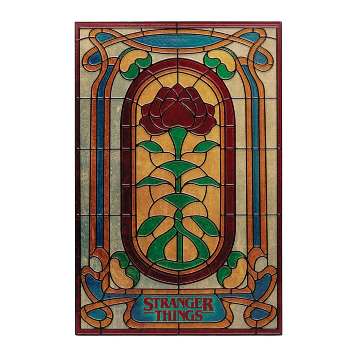 Official Stranger Things Creel House Stained Glass Window Resin Plaque