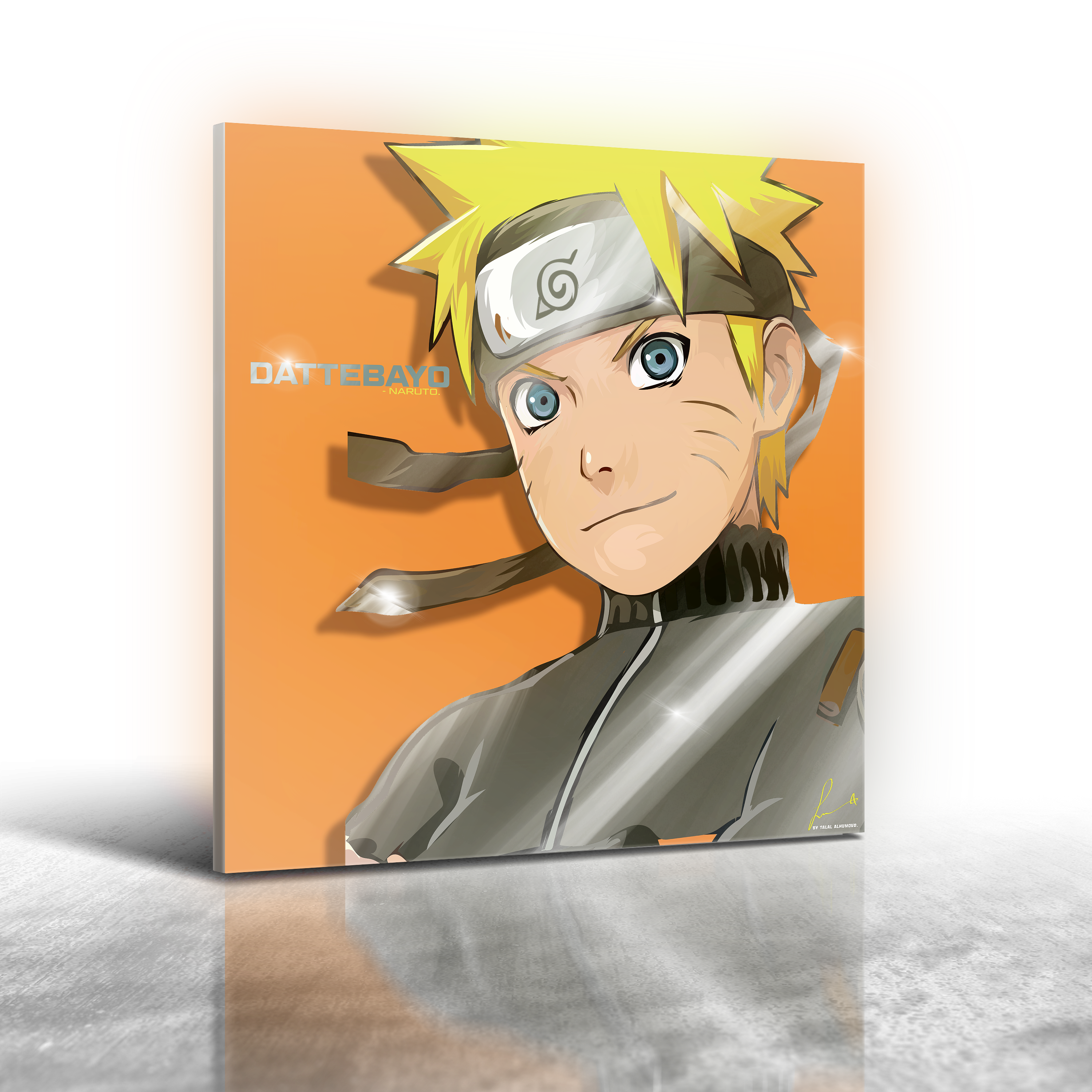 Anime Naruto - Naruto Ver 3 Frameless Art Painting (30x30cm)