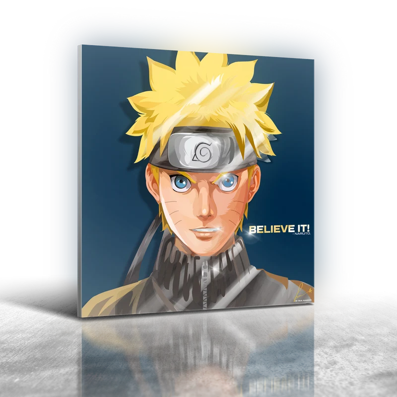 Naruto Shippuden: Naruto Frameless Art Painting (30x30cm)