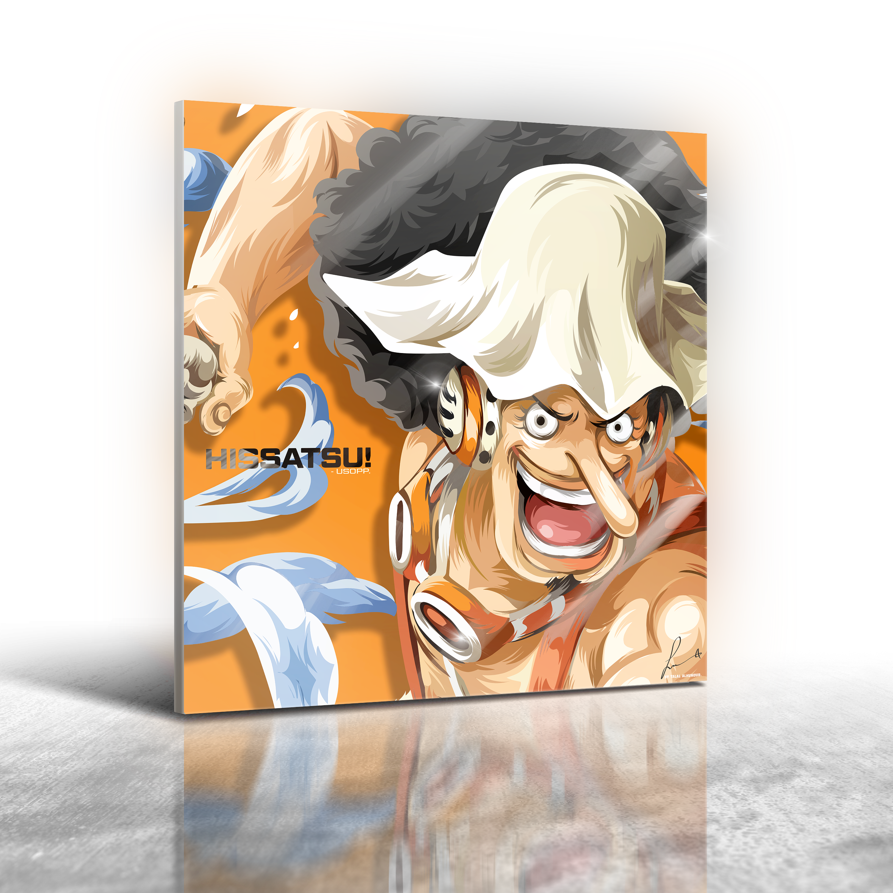 Anime One Piece - Usopp Frameless Art Painting (30x30cm)