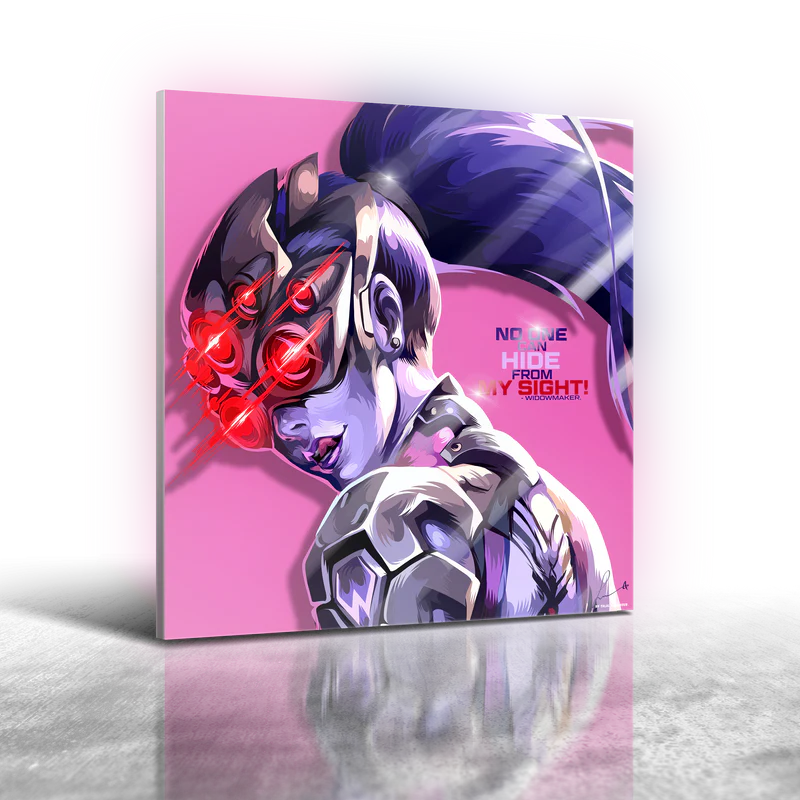 Overwatch - Widowmaker Frameless Art Painting (30x30cm)