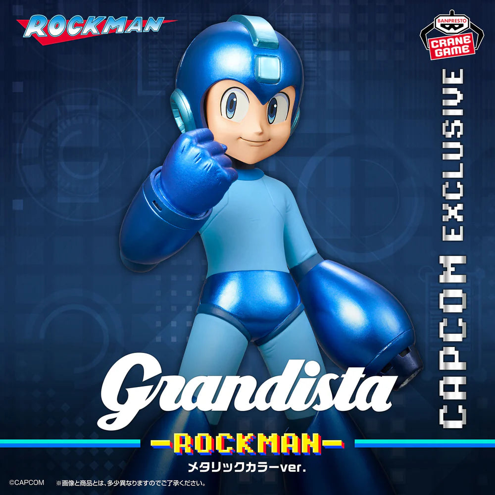 Grandista Rockman Mega Man Metallic Color Ver. Figure (22cm)