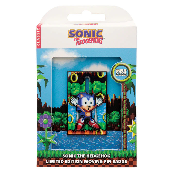 Official Sonic The Hedgehog – Limited Edition Moving Pin Badge Limited to 9,995 Pieces