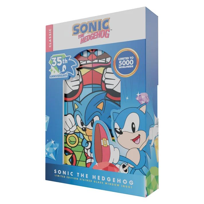 Official Sonic The Hedgehog – Stained Glass Window Style Ingot