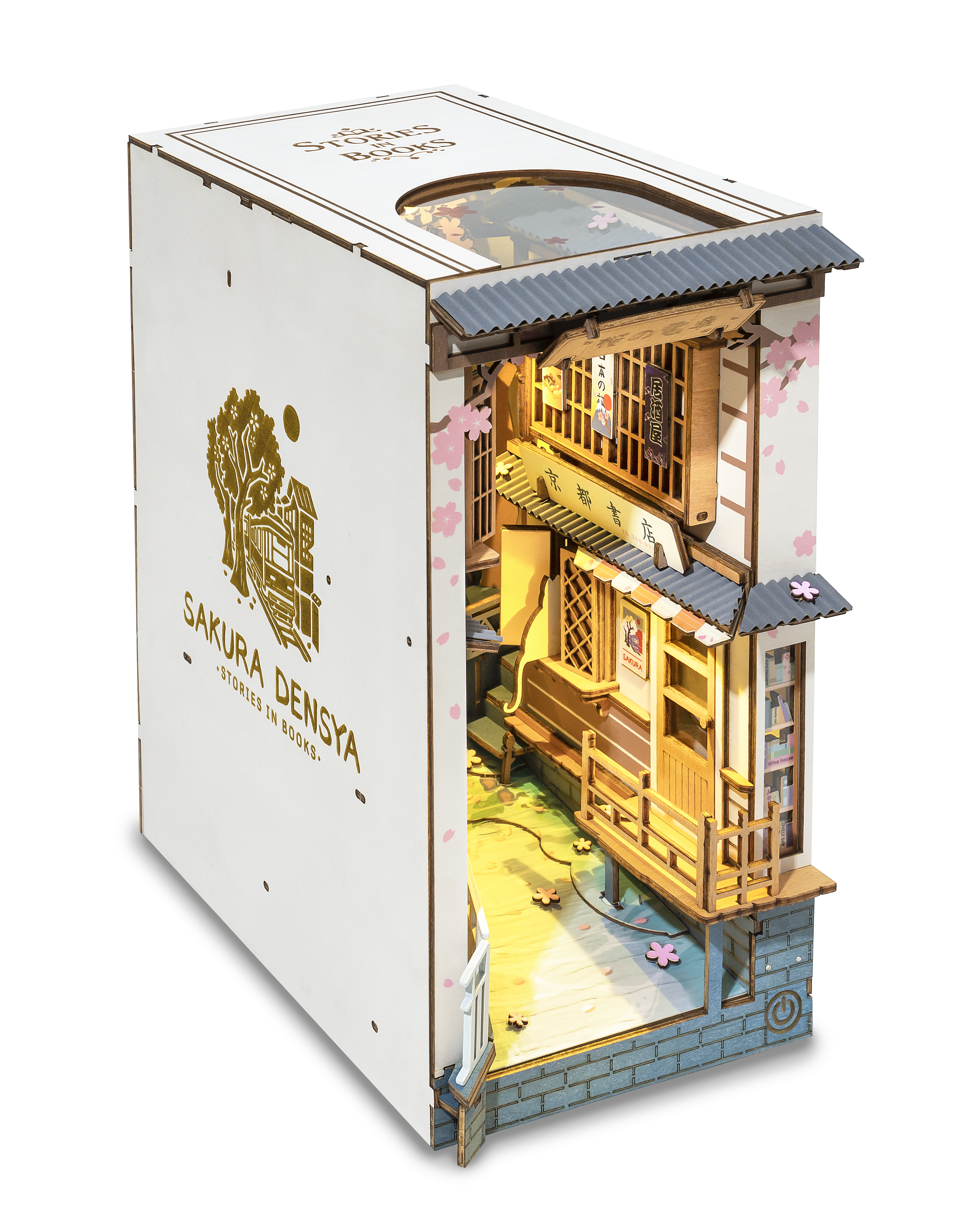 Rolife Book Nook Shelf Insert - Sakura Densya