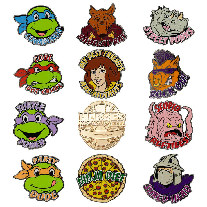 Official Teenage Mutant Ninja Turtles Mystery Pin Badge CDU Containing Blind Box (1pcs)
