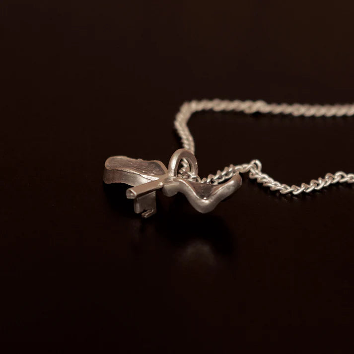 Official Harry Potter .999 Silver Plated Flying Key Necklace