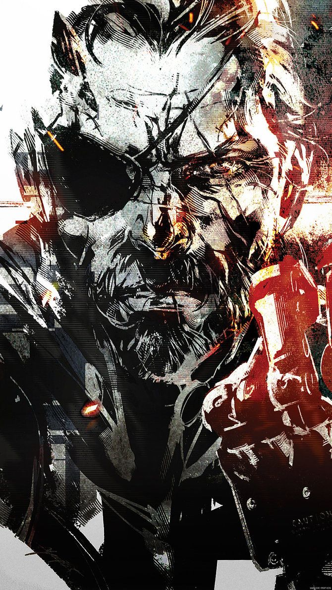 Metal Gear Solid Decorative Painting Wall Wooden Posters (28x43cm)