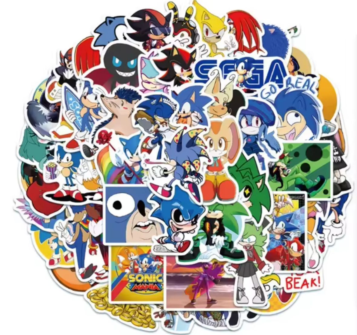 Sonic The Hedgehog Sticker (50 pieces)