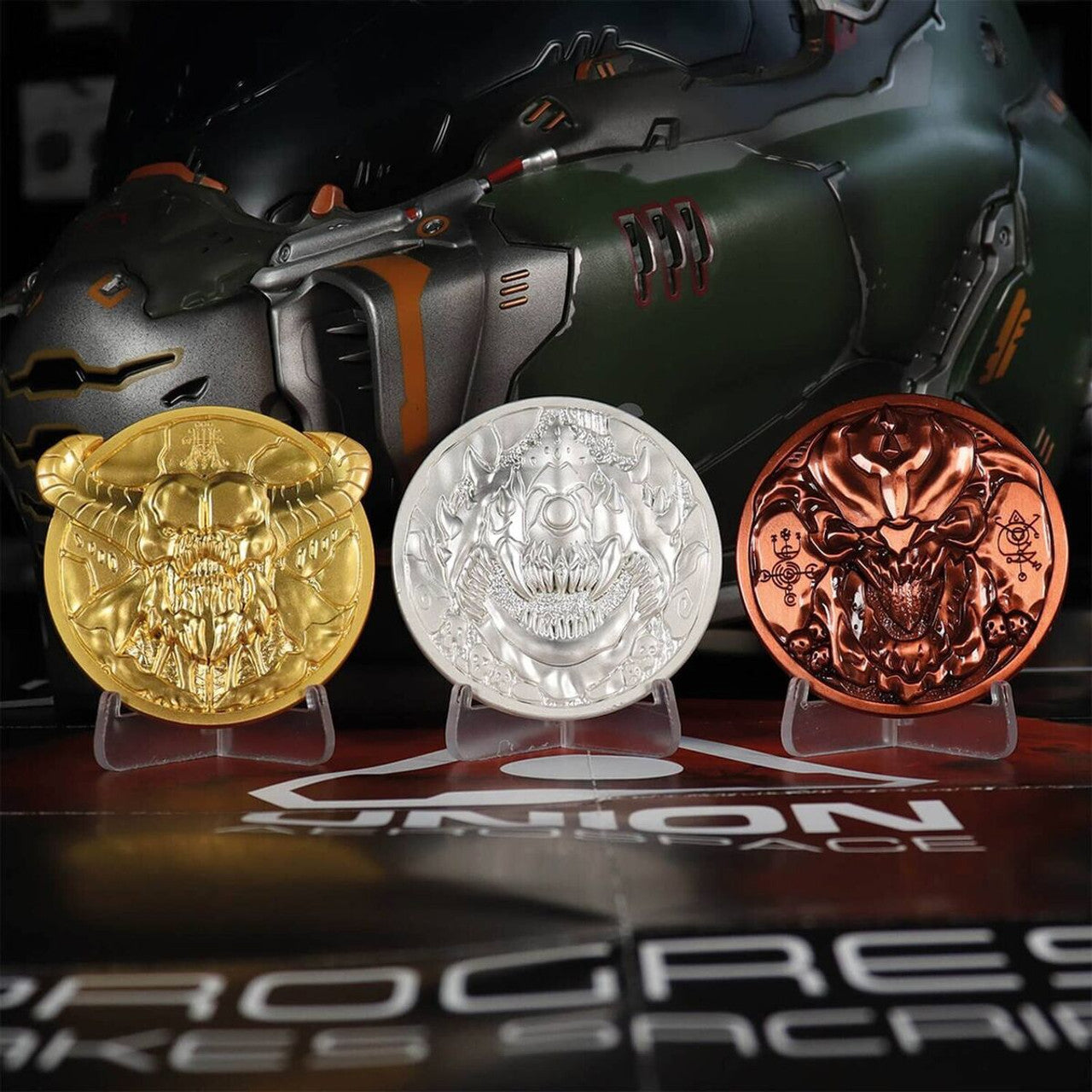 Doom 5th Anniversary Set of 3 Medallions Coins Limited Edition