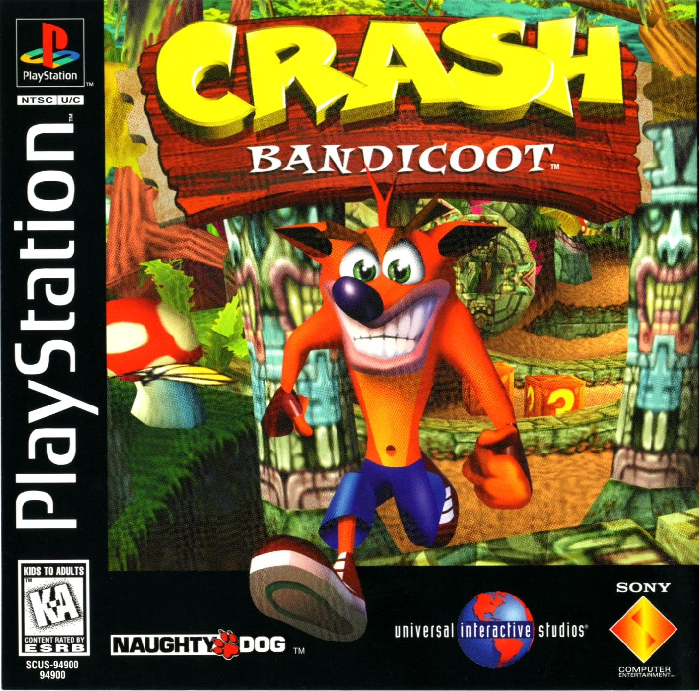 PS1 Crash Bandicoot Frameless Arts (30*30 cm)