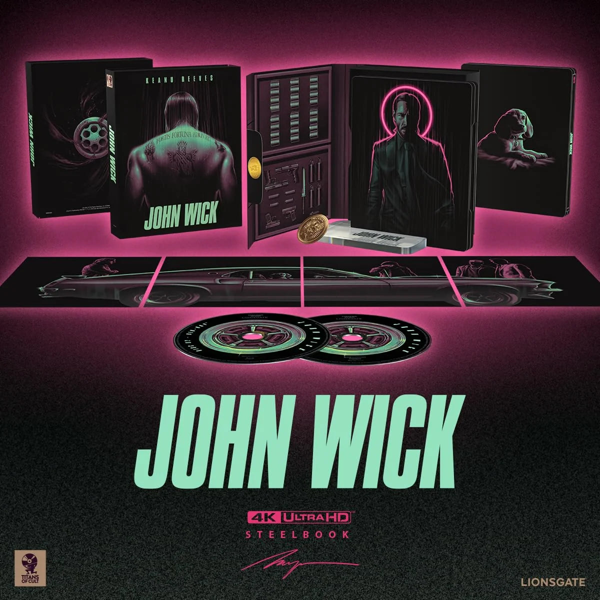 John Wick - Titans Of Cult Limited Edition (Steelbook 4K Ultra HD + BD)