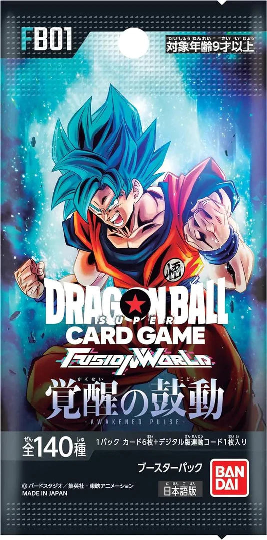 Dragon Ball Super TCG Card Game Fusion World - FB-01 Awakened Pulse Booster (1pack) Japanese