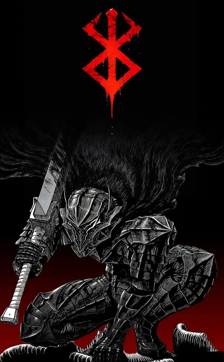 Anime Berserk Decorative Painting Wall Wooden Posters (28x43cm)