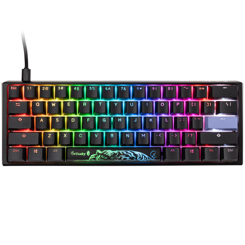 One 3 Classic Black/White Mini Gaming Keyboard, RGB LED - MX-Black