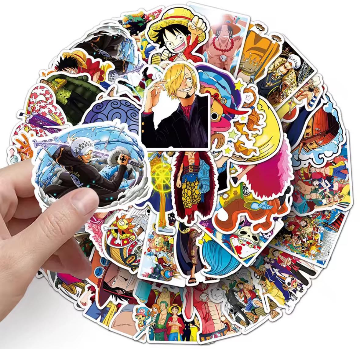 Anime One Piece Stickers - 50 pcs