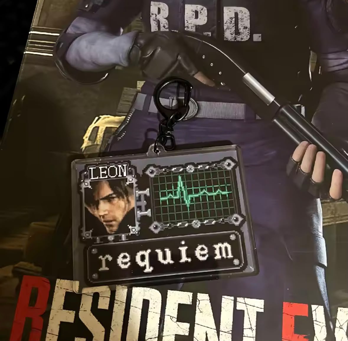 Resident Evil Requiem Leon Acrylic Keychain