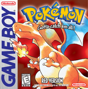 Game Boy Pokemon Red Version Decorative Painting Wall Wooden Posters (30x30cm)