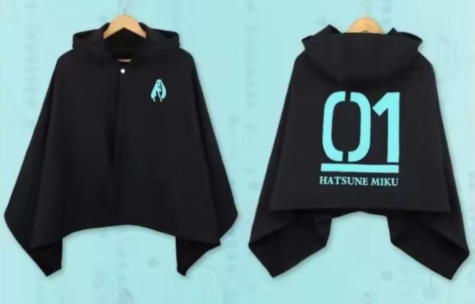 Anime Hatsune Miku Hoodie Jacket (Free Size)