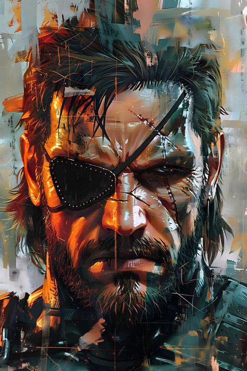 Metal Gear Solid: Snake Decorative Painting Wall Wooden Posters (28x43cm)