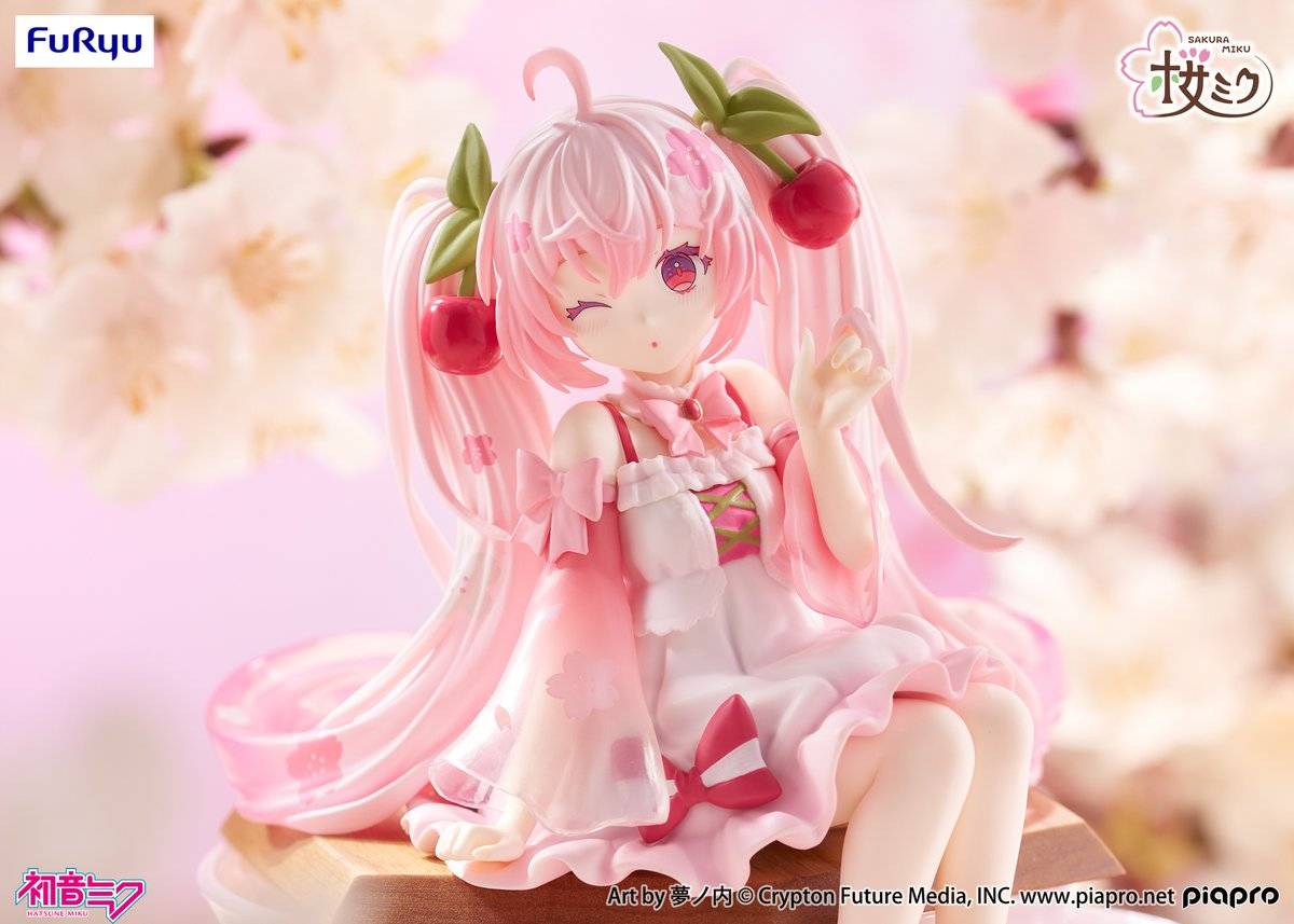 Anime Hatsune Miku: Sakura Miku 2025 - Wink Ver. Noodle Stopper Figure (14cm)